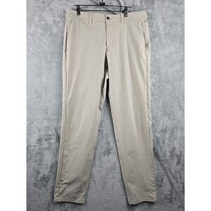 Lululemon ABC Slim Fit Commission Warpstreme‎ Pants Mens 34x30 Beige Stretch